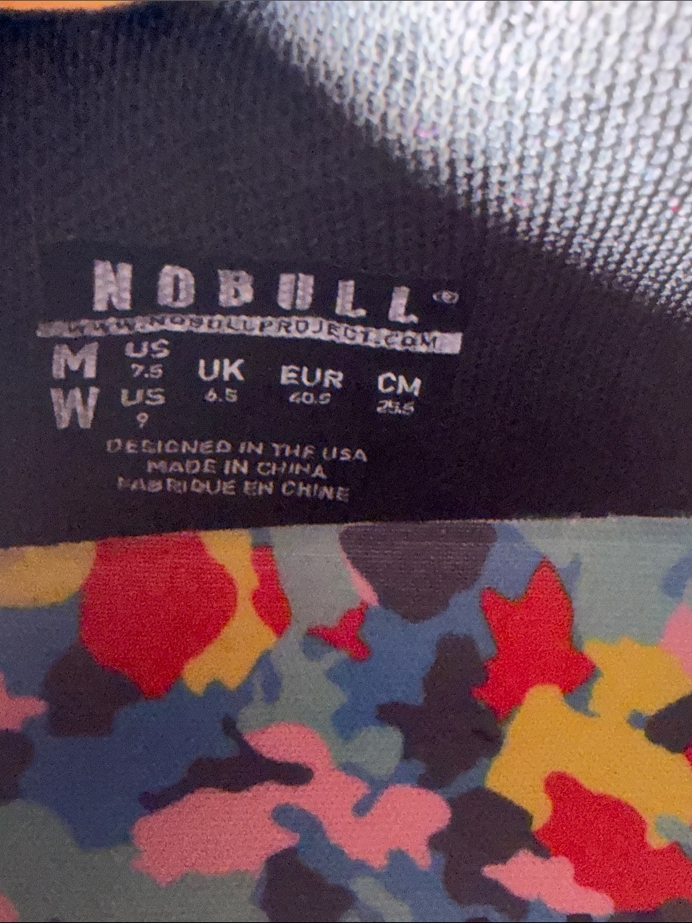 NEW (no box) Nobull unisex Black Impact Daisy Floral Trainer Sneakers shoes - Picture 5 of 5